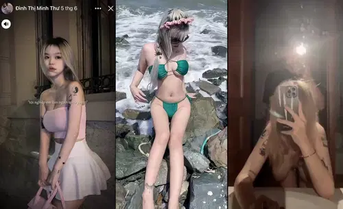 Đình Thị Minh Thư anh quay phim em cũng lấy điện thoại ra quay